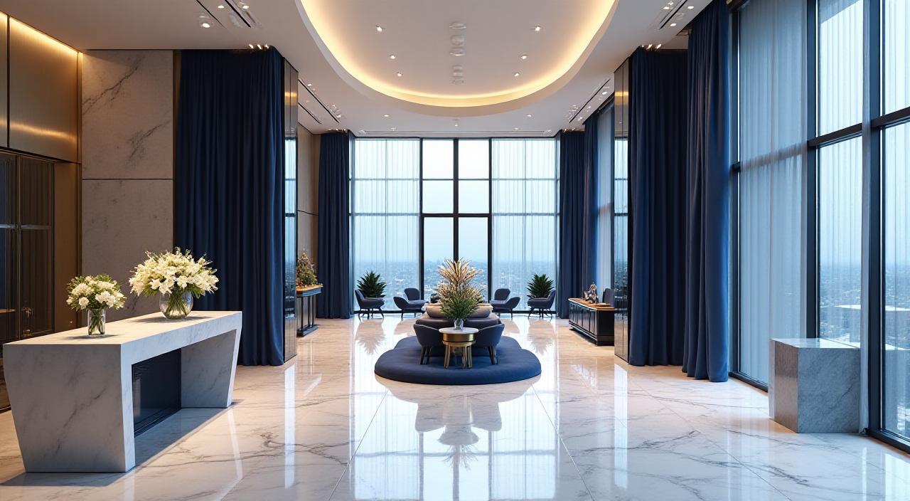 Le lobby majestueux de Axiom Hotel à Paris